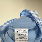 Lena Mini Dress Womens L Blue Gingham Smocked Puff Sleeve Prairie Cottagecore Size L Photo 6