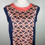 Target The Webster Miami  Shift Dress 14 Sleeveless Lightweight Navy Coral Photo 5