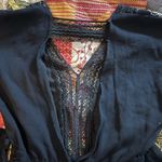 Vintage Small woven cotton lace full body jumpsuit Black Photo 3