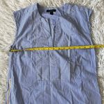 J.Crew  Women’s V neck blue stripes size zip top size 0 Photo 7