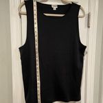 J.Crew NWOT Size XXL Black Mid Weight Scoop Neck Knit Cotton Tank Top Photo 6