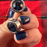 Tahari  Elegant Blue Stud Earrings Photo 3