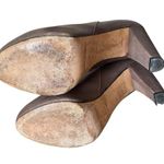 Loeffler Randall  Wendy Gray Leather Sock Sweater Boots sizer 7.5 Photo 7