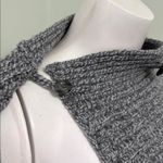 Fisherman out of Ireland merino wool gray button front wrap sweater size large Photo 9