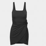 Aritzia  Wilfred Saturn Wrap Mini Dress Black XL $68 Photo 5