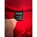 SheIn Red Heart Graphic Long Sleeve Crewneck Sweatshirt Photo 1