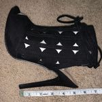 Shoedazzle Black Lace Up High Heels Photo 4