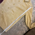 Vintage Camel Tan Genuine Suede Leather Barn Shirt Jacket Large Photo 5