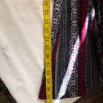 Plus size 2000s red burgundy grey black striped wide leg flare bell bottom pants trousers stretchy #boho western #indie #hippie #gothic #whimsygoth Photo 5