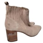 Blondo Laureece Waterproof Suede Ankle Booties Block Heel Side Zip Tan 10M Photo 4