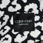 Calvin Klein One Piece Swimsuit Black & White Leopard Print Women’s 12 Photo 6