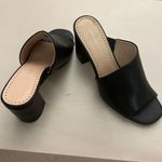 Adrienne Vittadini  Elegant Black Mules 7 M like NEW  no damages Photo 0
