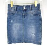 Jag jeans Denim Pencil Skirt Distressed Blue Size 4 Photo 0