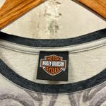 Harley Davidson  Womens Y2K Grunge Rhinestone Fitted Long Sleeve T-Shirt XL Photo 2
