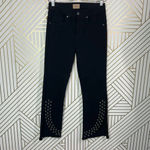 MISA Los Angeles  The Super Star Crop Flare Jeans‎ Black Size US 26 Photo 2
