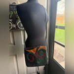 Carlos Falchi Vintage snakeskin leather abstract fold over shoulder purse Photo 1