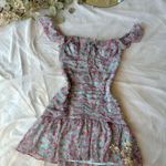 ASTR the Label Floral Ruched Ruffle Mini Dress Photo 2