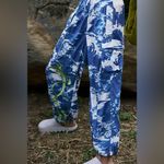 Free People Color Burst Hike Pants NWOT Blue Photo 1