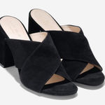 Cole Haan  Gabby Suede Heeled‎ Sandal Black Size 9 Photo 0