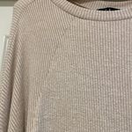 Lulus Thermal Shirt Womens XS Pullover Waffle Knit Top Long Sleeve Beige Photo 1