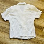 Vintage City Girl 80s 90s Rodeo Glam White Blinged Embellished Cotton Button 10 Photo 3