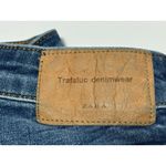 ZARA  Women's Embroidered Trafaluc Denimwear   Rose Skinny Jeans Size 02 Photo 8