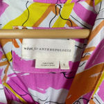 Anthropologie Vera For  Confetti Midi Shirt Dress in Pink/Yellow/Orange Size S Photo 6