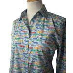 Giangi Napoli Womens Oxford Button Down Classic Cars 44 Collared Blue Size undefined Photo 1