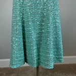 Adrianna Papell Sequined Boucle Midi Fit and Flare Cocktail Dress Green Size 6 Photo 7