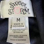 Sweet Storm Printed Halter Maxi Dress Navy White Yellow Peach Pink Medium Photo 12