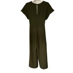 Victoria and Sophia v-Neck Wide Leg Cropped Length Jumpsuit, Sz S Photo 3