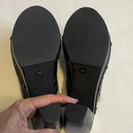 Nine West  chunky heel clog mule Studded Black leather Size 8.5 Sherpa Retro Photo 6