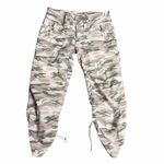 Y2K Younique Vintage Camo Capris Cropped Size 3 Green Photo 2