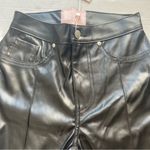 Revice Denim NWT Revice Venus flares supernova faux leather pants black size 26 Photo 7