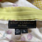 Stop Staring Dress Large Yellow Gingham Cherries Retro 50s Rockabilly Pinup Photo 2