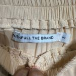 Faithfull the Brand  Peach Tiered Ruffle Midi Skirt Sz S Photo 3