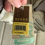 Roper WOMENS ROWDY GLITZ
Leather Ankle Boots Sz 8.5 NWT White Photo 5