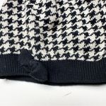 Black and White Houndstooth Cold Weather Winter Beanie With Bow Sz One Size Photo 2