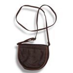 American Eagle Crossbody Very Small Purse Faux Leather Red/Brown Trim Y2K Vibes Photo 1