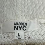 MADDEN NEW YORK CROCHETED STRIPED L SHORTS WITH BEADED DRAWSTRING TIE NEW Tan Size L Photo 4