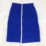 J.Crew 100% Wool No 2 Pencil Skirt Royal Blue Knee Length Fitted Lined Size 4 Photo 13