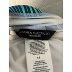 Carmen Marc Valvo Boston Proper + One Pice Swim Suit Womens Size 14 Tropical NWT Photo 3