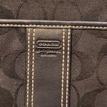 Coach Black Signature C Jacquard & Leather Crossbody Swingpack Bag Photo 1