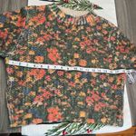 ZARA  Multicolor Floral Knit Sweater Photo 8