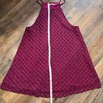Kimchi Blue Urban Outfitters Cranberry Crochet Lace Halter Neck Sleeveless Mini Sundress Photo 1