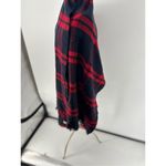 Abercrombie & Fitch Red Black Plaid Blanket Scarf Photo 4