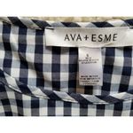 AVA & ESME Womens Black Tiered Pouf Sleeve Jewel Neck Short Fit + Flare Dress S Photo 3