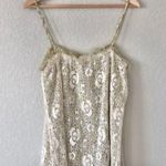 Daytrip  Floral Crochet Overlay Tank Top L Photo 2