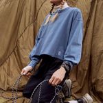 NWOT FP Movement Long Sleeve Inspire Tee Blue Size XL Photo 2