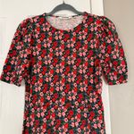 Boden Floral Bodycon Dress Midi Spring Summer Gardenia Pink Size 6 Photo 1